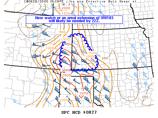 Mesoscale Discussion 827