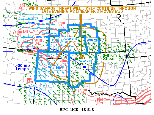 Mesoscale Discussion 830