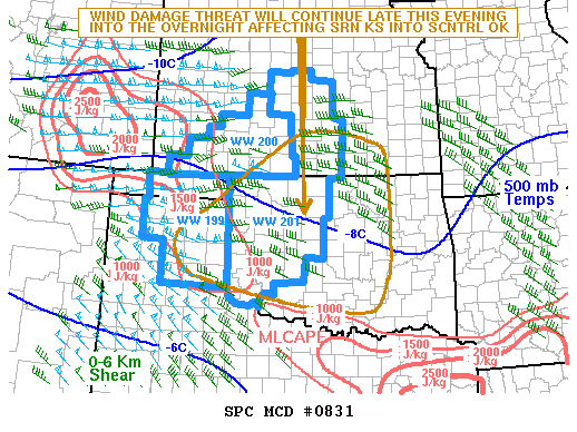 Mesoscale Discussion 831