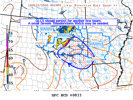 Mesoscale Discussion 833