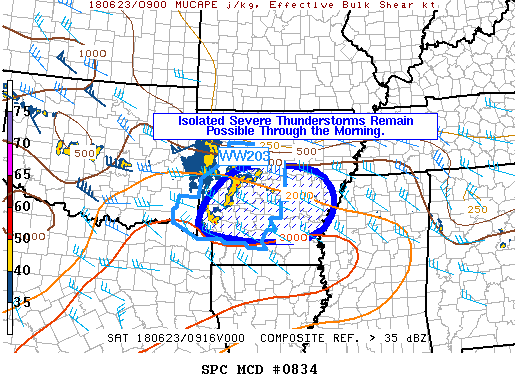 Mesoscale Discussion 834