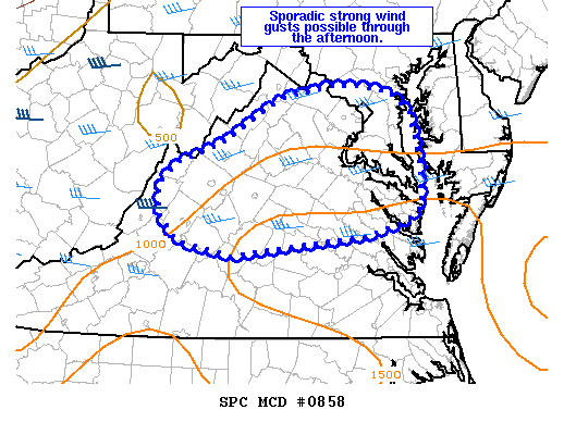 Mesoscale Discussion 858
