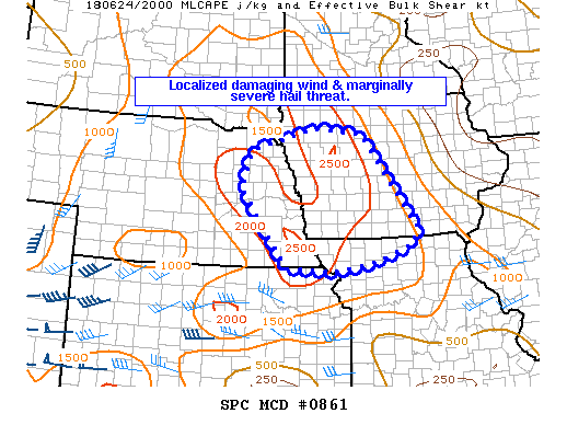 Mesoscale Discussion 861