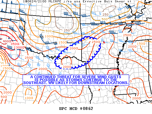 Mesoscale Discussion 862