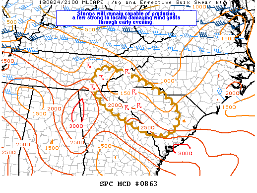 Mesoscale Discussion 863