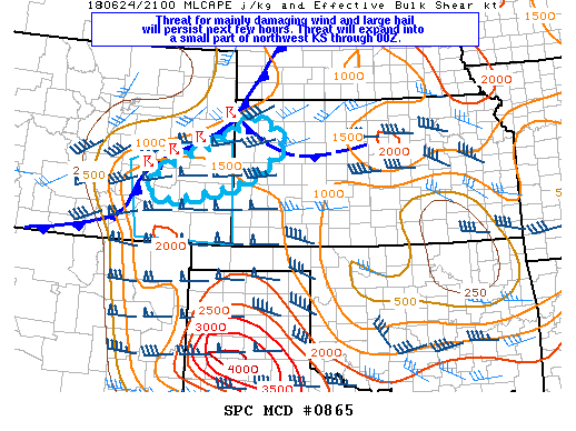 Mesoscale Discussion 865