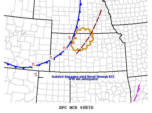 Mesoscale Discussion 870