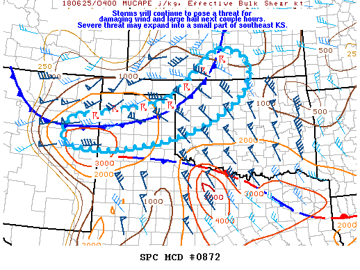 Mesoscale Discussion 872