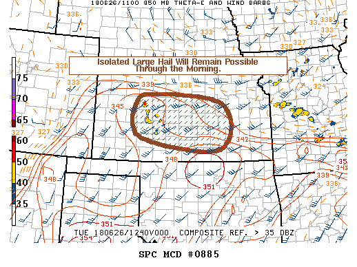 Mesoscale Discussion 885