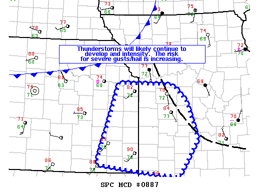 Mesoscale Discussion 887