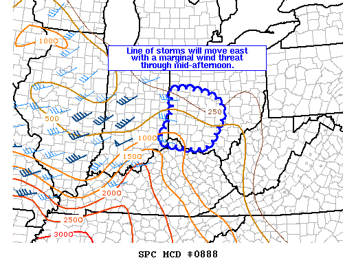 Mesoscale Discussion 888
