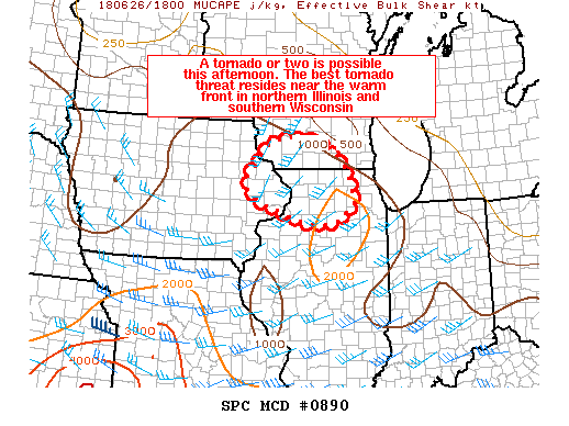 Mesoscale Discussion 890
