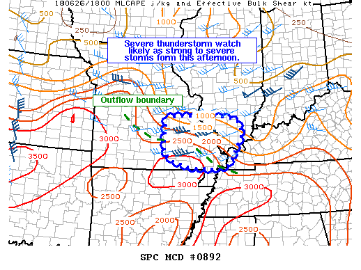 Mesoscale Discussion 892