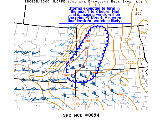Mesoscale Discussion 894