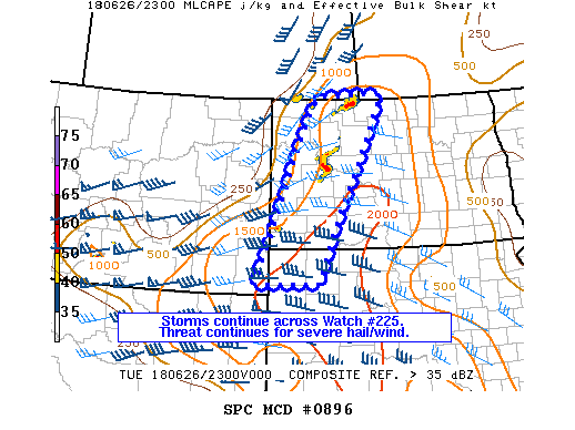 Mesoscale Discussion 896