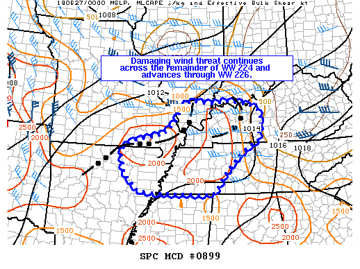Mesoscale Discussion 899
