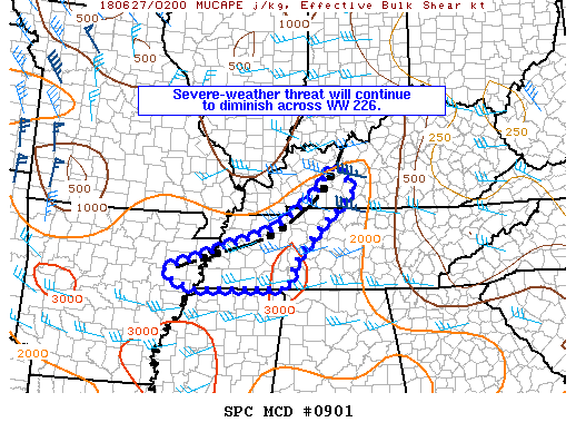 Mesoscale Discussion 901