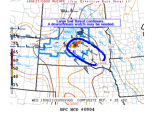 Mesoscale Discussion 904