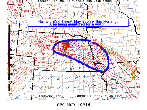 Mesoscale Discussion 914