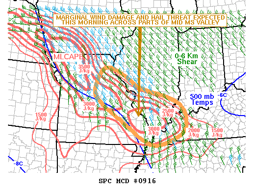 Mesoscale Discussion 916