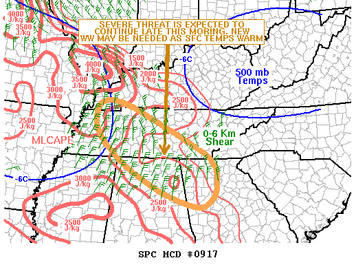 Mesoscale Discussion 917