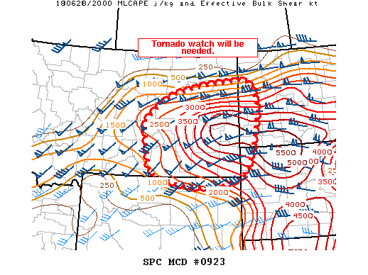 Mesoscale Discussion 923