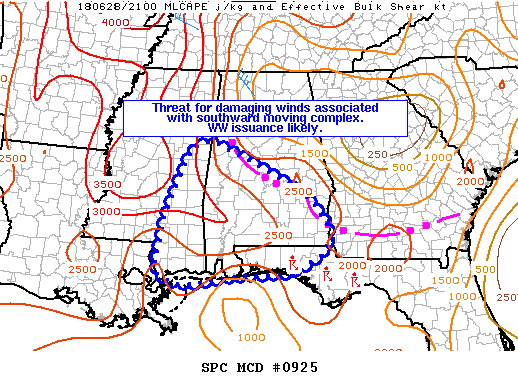 Mesoscale Discussion 925