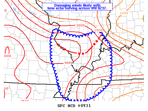 Mesoscale Discussion 931