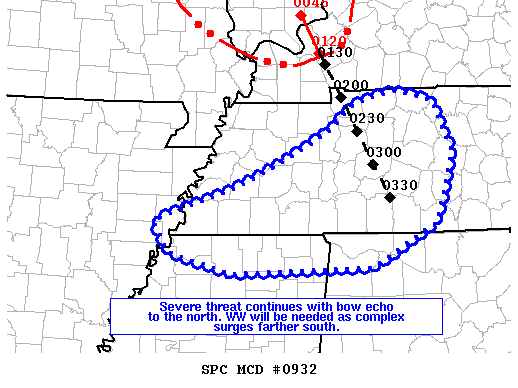 Mesoscale Discussion 932