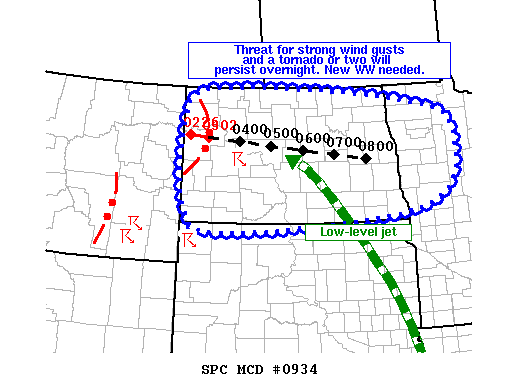 Mesoscale Discussion 934