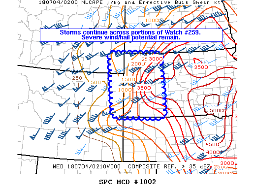 Mesoscale Discussion 1002