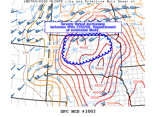 Mesoscale Discussion 1003