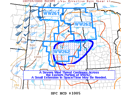 Mesoscale Discussion 1005