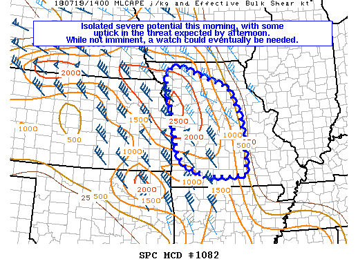 Mesoscale Discussion 1082