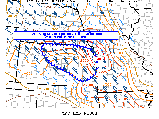Mesoscale Discussion 1083