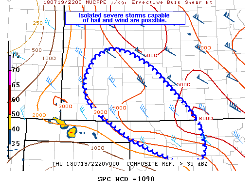 Mesoscale Discussion 1090