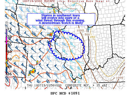Mesoscale Discussion 1091