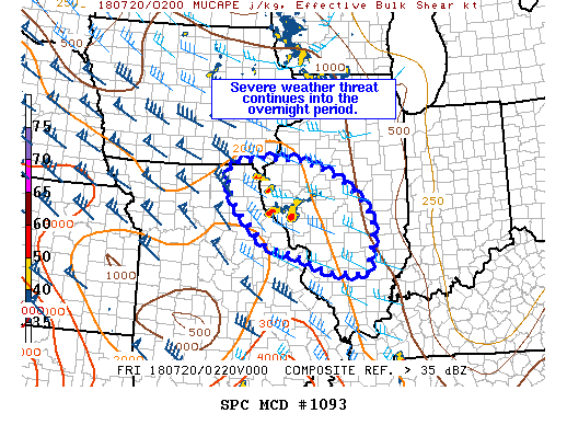 Mesoscale Discussion 1093