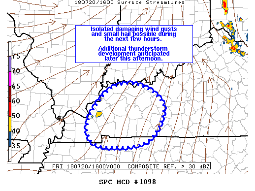 Mesoscale Discussion 1098