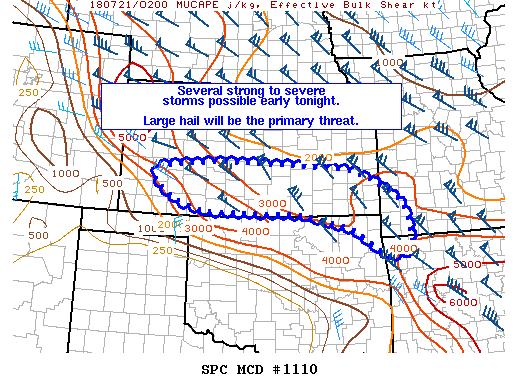 Mesoscale Discussion 1110