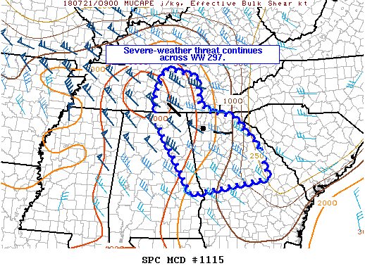 Mesoscale Discussion 1115