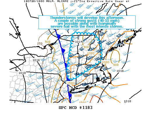 Mesoscale Discussion 1183