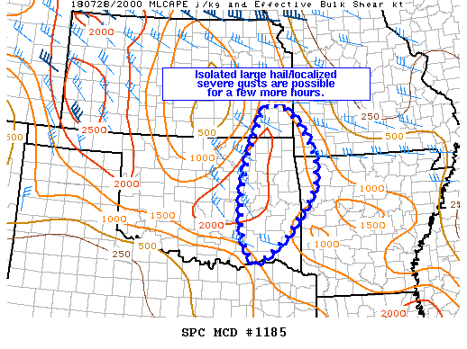 Mesoscale Discussion 1185