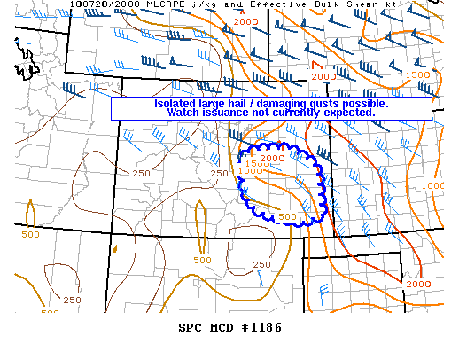 Mesoscale Discussion 1186