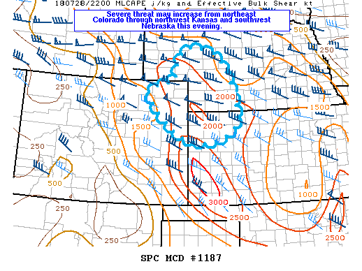 Mesoscale Discussion 1187