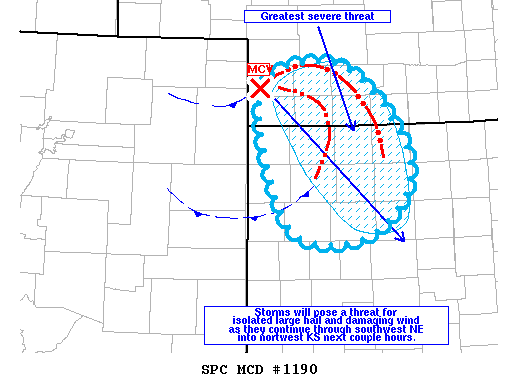 Mesoscale Discussion 1190