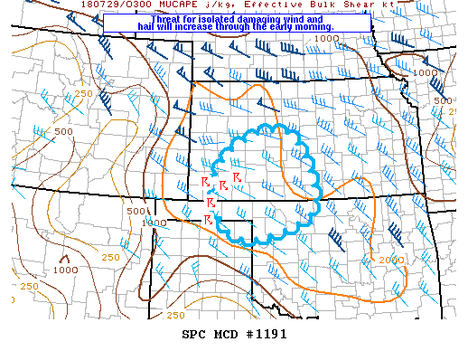 Mesoscale Discussion 1191
