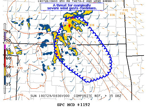Mesoscale Discussion 1192