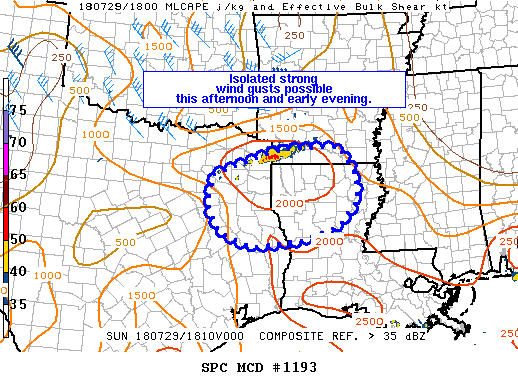 Mesoscale Discussion 1193