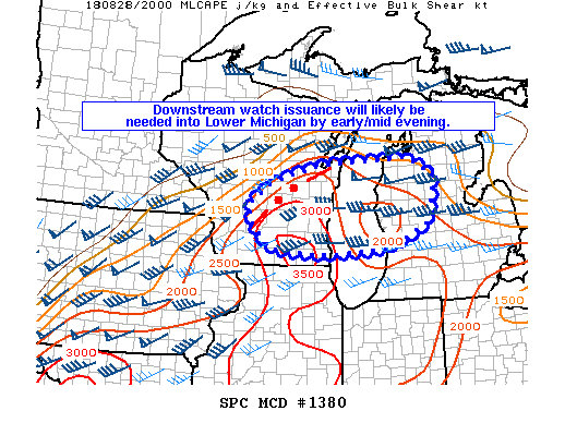 Mesoscale Discussion 1380